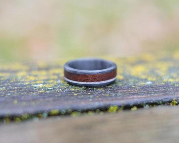 Ironwood & Antler Handmade Ring farther away