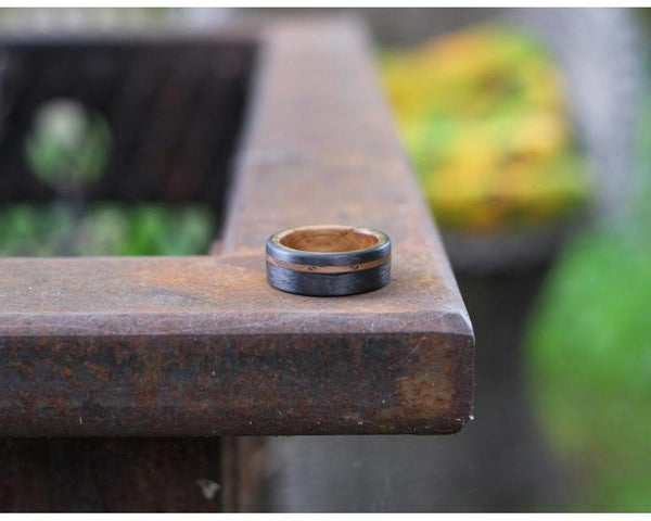 Carbon Bound Whiskey Barrel Ring far away