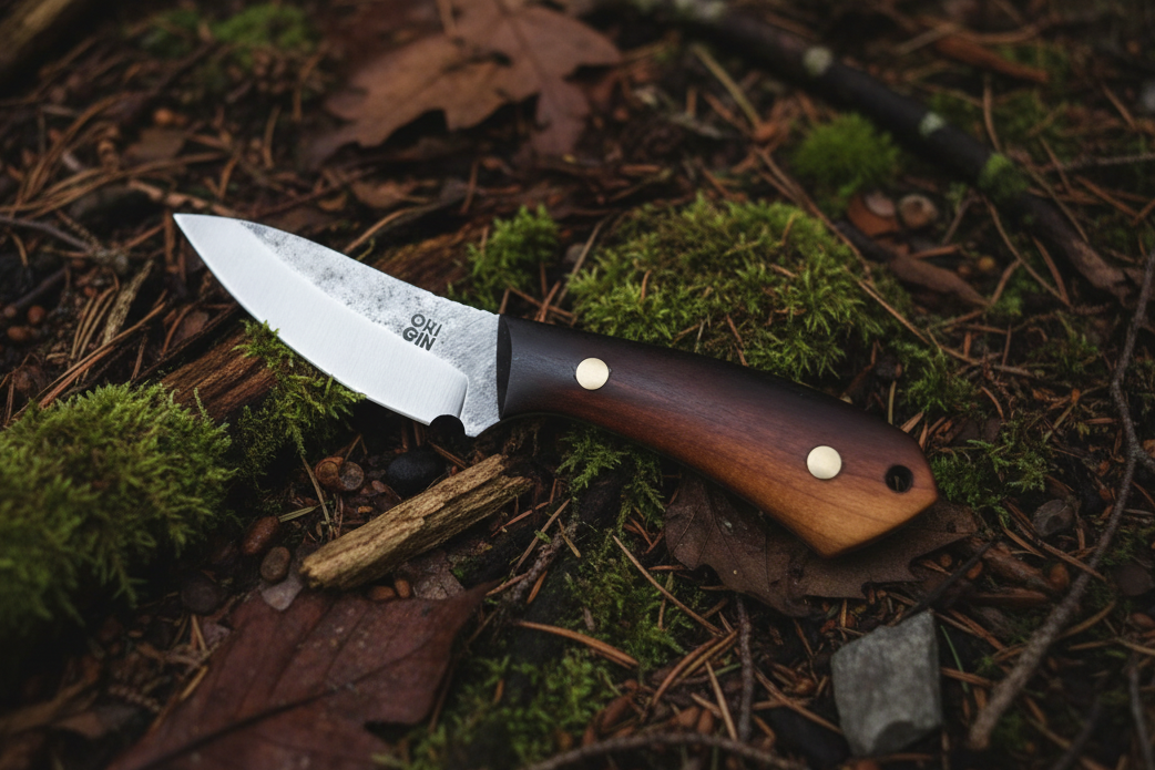 Roasted Maple Skini Compact | Fixed Blade Hunting Knife | Handmade in ...